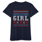 Weihnachten Frauen Bio-T-Shirt - Navy