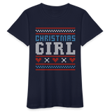 Weihnachten Frauen Bio-T-Shirt - Navy