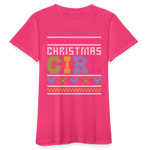 Weihnachten Frauen Bio-T-Shirt - Neon Pink