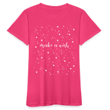 Weihnachten Frauen Bio-T-Shirt - Neon Pink