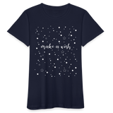 Weihnachten Frauen Bio-T-Shirt - Navy