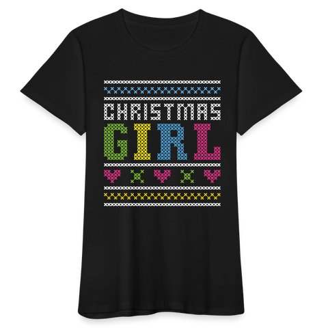 Weihnachten Frauen Bio-T-Shirt - Schwarz
