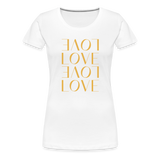 Love Valentinstag Frauen Premium T-Shirt - weiß