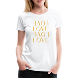 Love Valentinstag Frauen Premium T-Shirt - weiß
