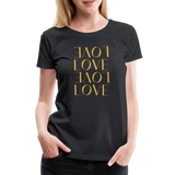 Love Valentinstag Frauen Premium T-Shirt - Schwarz