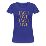 Love Valentinstag Frauen Premium T-Shirt - Königsblau