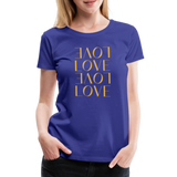 Love Valentinstag Frauen Premium T-Shirt - Königsblau