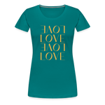 Love Valentinstag Frauen Premium T-Shirt - Divablau