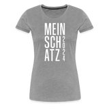 Mein Schatz Frauen Premium T-Shirt - Grau meliert