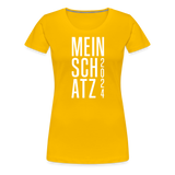 Mein Schatz Frauen Premium T-Shirt - Sonnengelb