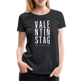 Valentinstag Frauen Premium T-Shirt - Schwarz