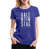 Valentinstag Frauen Premium T-Shirt - Königsblau