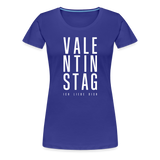 Valentinstag Frauen Premium T-Shirt - Königsblau