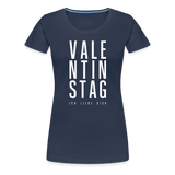 Valentinstag Frauen Premium T-Shirt - Navy