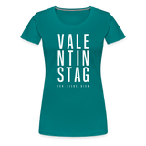 Valentinstag Frauen Premium T-Shirt - Divablau