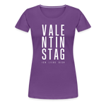 Valentinstag Frauen Premium T-Shirt - Lila