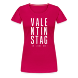 Valentinstag Frauen Premium T-Shirt - dunkles Pink