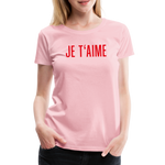 Je T´Aime Frauen Premium T-Shirt - Hellrosa