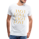 Love Männer Premium T-Shirt - weiß