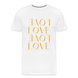 Love Männer Premium T-Shirt - weiß
