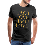 Love Männer Premium T-Shirt - Schwarz