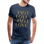 Love Männer Premium T-Shirt - Navy