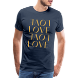 Love Männer Premium T-Shirt - Navy