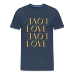 Love Männer Premium T-Shirt - Navy