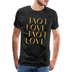 Love Männer Premium T-Shirt - Anthrazit