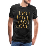 Love Männer Premium T-Shirt - Anthrazit