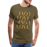 Love Männer Premium T-Shirt - Khaki