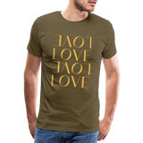 Love Männer Premium T-Shirt - Khaki