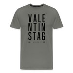 Valentinstag Männer Premium T-Shirt - Asphalt