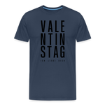 Valentinstag Männer Premium T-Shirt - Navy