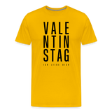 Valentinstag Männer Premium T-Shirt - Sonnengelb