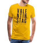 Valentinstag Männer Premium T-Shirt - Sonnengelb