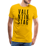 Valentinstag Männer Premium T-Shirt - Sonnengelb