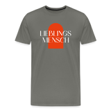 Lieblingsmensch Männer Premium T-Shirt - Asphalt