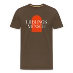 Lieblingsmensch Männer Premium T-Shirt - Edelbraun