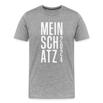 Schatz Männer Premium T-Shirt - Grau meliert