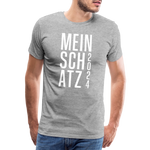 Schatz Männer Premium T-Shirt - Grau meliert