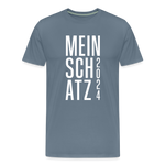 Schatz Männer Premium T-Shirt - Blaugrau