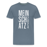 Schatz Männer Premium T-Shirt - Blaugrau