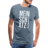 Schatz Männer Premium T-Shirt - Blaugrau