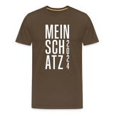 Schatz Männer Premium T-Shirt - Edelbraun