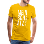 Schatz Männer Premium T-Shirt - Sonnengelb