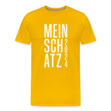 Schatz Männer Premium T-Shirt - Sonnengelb