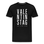 Valentinstag Männer Premium T-Shirt - Schwarz