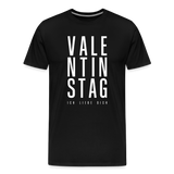 Valentinstag Männer Premium T-Shirt - Schwarz