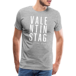 Valentinstag Männer Premium T-Shirt - Grau meliert